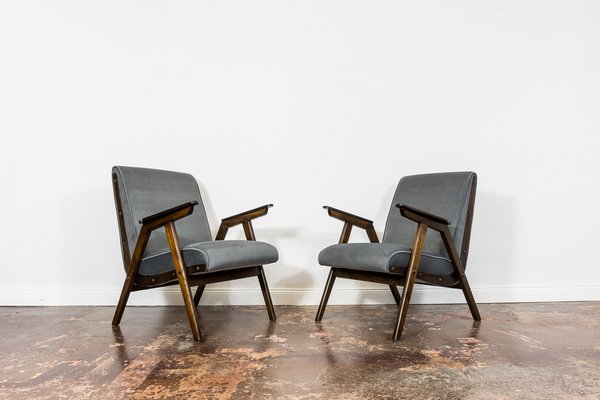 Mid-Century Modern Oak Armchairs, 1960s, Set of 2-IXL-1746939