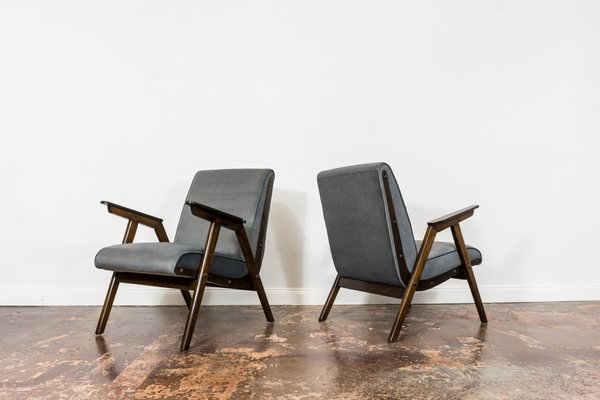 Mid-Century Modern Oak Armchairs, 1960s, Set of 2-IXL-1746939