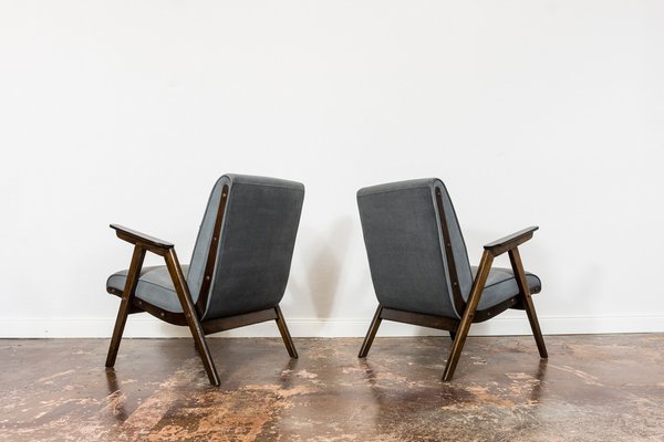 Mid-Century Modern Oak Armchairs, 1960s, Set of 2-IXL-1746939