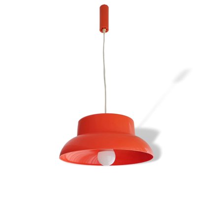 Mid-Century Modern Orange Hanging Lamp in Acrylic, 1960s-SCS-1229102