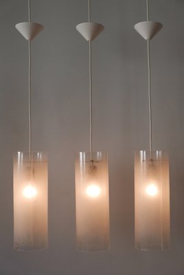 Mid-Century Modern Pendant Lamps attributed to Rupert Nikoll, Austria, 1970s, Set of 3-WPT-1815455