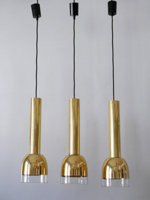 Mid-Century Modern Pendant Lamps from Glashütte Limburg, Germany, 1970s, Set of 3-WPT-1193498