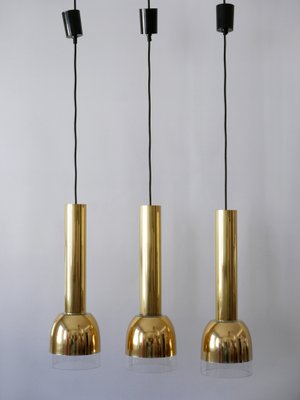 Mid-Century Modern Pendant Lamps from Glashütte Limburg, Germany, 1970s, Set of 3-WPT-1193498