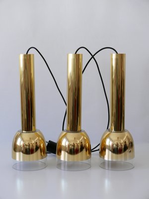 Mid-Century Modern Pendant Lamps from Glashütte Limburg, Germany, 1970s, Set of 3-WPT-1193498