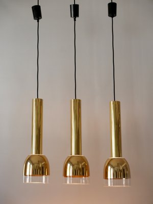 Mid-Century Modern Pendant Lamps from Glashütte Limburg, Germany, 1970s, Set of 3-WPT-1193498