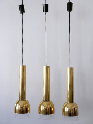 Mid-Century Modern Pendant Lamps from Glashütte Limburg, Germany, 1970s, Set of 3-WPT-1193498