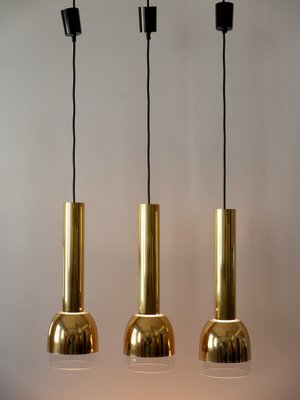 Mid-Century Modern Pendant Lamps from Glashütte Limburg, Germany, 1970s, Set of 3-WPT-1193498