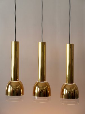 Mid-Century Modern Pendant Lamps from Glashütte Limburg, Germany, 1970s, Set of 3-WPT-1193498