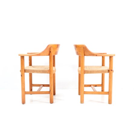 Mid-Century Modern Pine Armchairs by Rainer Daumiller, 1970s, Set of 4-MY-1320204