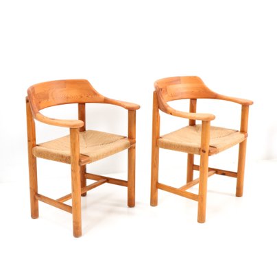 Mid-Century Modern Pine Armchairs by Rainer Daumiller, 1970s, Set of 4-MY-1320204