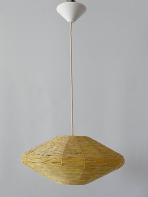 Mid-Century Modern Raffia Bast Pendant Lamp or Hanging Light, Germany, 1970s-WPT-1436122