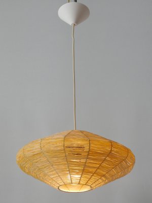 Mid-Century Modern Raffia Bast Pendant Lamp or Hanging Light, Germany, 1970s-WPT-1436122