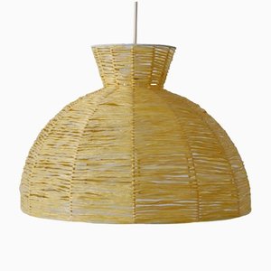 Mid-Century Modern Raffia Bast Pendant Lamp or Hanging Light, Germany, 1970s-WPT-1436135