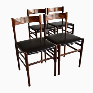 Mid-Century Modern Rosewood Dining Chairs, Set of 4-IEI-997865