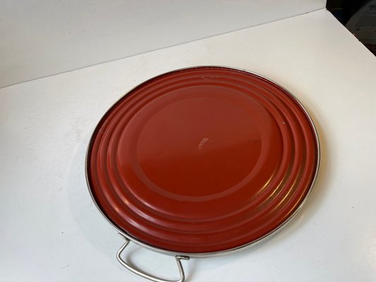 Mid-Century Modern Round Serving Tray-LCR-1444827