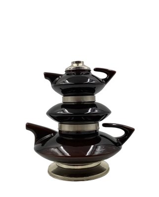 Mid-Century Modern SC3 Piled Up Tea Set, Italy 1970s, Set of 3-TXN-1786979