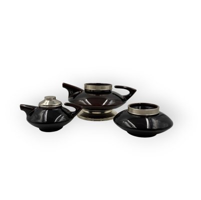 Mid-Century Modern SC3 Piled Up Tea Set, Italy 1970s, Set of 3-TXN-1786979