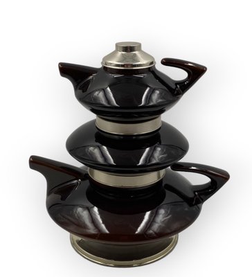 Mid-Century Modern SC3 Piled Up Tea Set, Italy 1970s, Set of 3-TXN-1786979