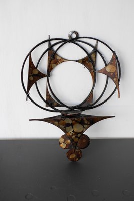 Mid-Century Modern Scandinavian Brutalist Wall Decoration by Henrik Horst, 1970s-JIE-2028817