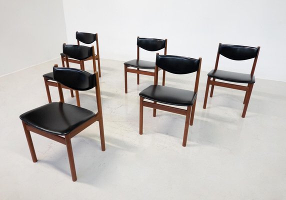 Mid-Century Modern Scandinavian Chairs, 1960s, Set of 6-FGA-1783037