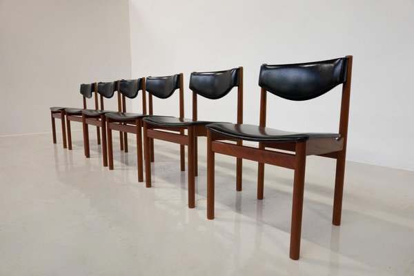 Mid-Century Modern Scandinavian Chairs, 1960s, Set of 6-FGA-1783037