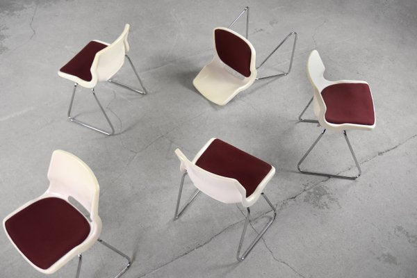 Mid-Century Modern Scandinavian Chairs by Svante Schöblom for Overman, 1970s, Set of 5-ZAA-1166379