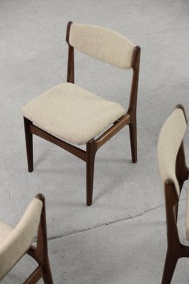 Mid-Century Modern Scandinavian Teak Dining Chairs, 1960s, Set of 4-ZAA-1172035