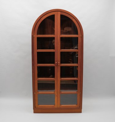 Mid-Century Modern Scandinavian Teak Wood Glass Cabinet, 1960s-KQB-1822257