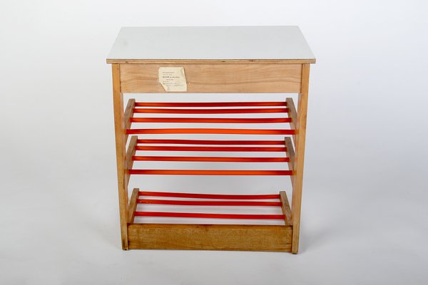 Mid-Century Modern Shoe Rack Side Table, 1960s-VHD-1389517