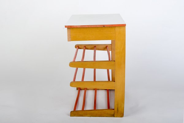 Mid-Century Modern Shoe Rack Side Table, 1960s-VHD-1389517