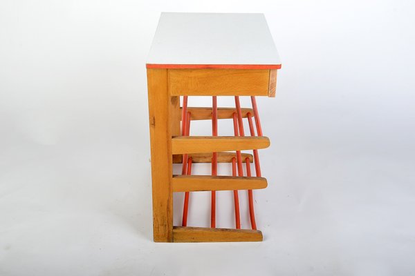 Mid-Century Modern Shoe Rack Side Table, 1960s-VHD-1389517