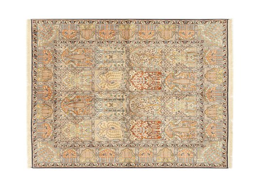 Mid-Century Modern Silk Rug, 1960s-GPP-824552