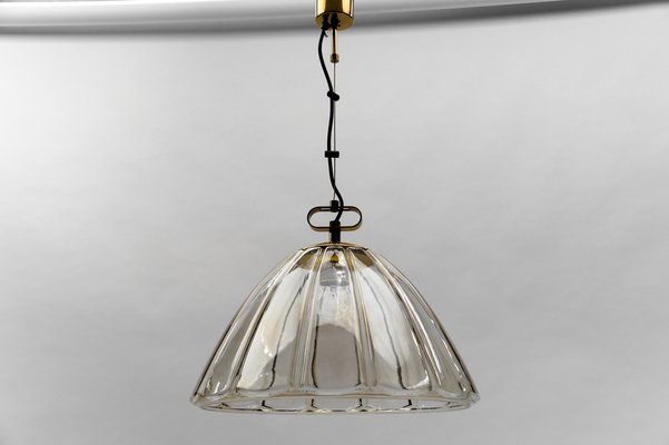 Mid-Century Modern Smoked Glass Pendant Lamp from Limburg, 1960s-KQB-1742970