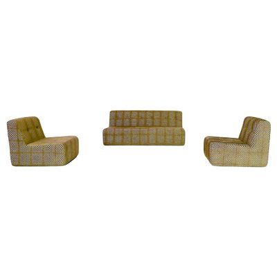 Mid-Century Modern Sofa and Lounge Chairs, Italy, 1970s, Set of 3-FGA-1724515