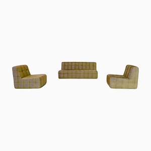 Mid-Century Modern Sofa and Lounge Chairs, Italy, 1970s, Set of 3-FGA-1724515