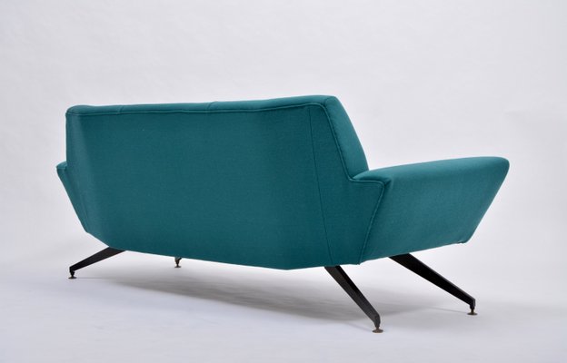 Mid-Century Modern Sofa with Metal Base by Rossi di Albizzate for Lenzi, 1950s-FN-754450