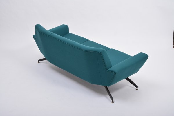 Mid-Century Modern Sofa with Metal Base by Rossi di Albizzate for Lenzi, 1950s-FN-754450