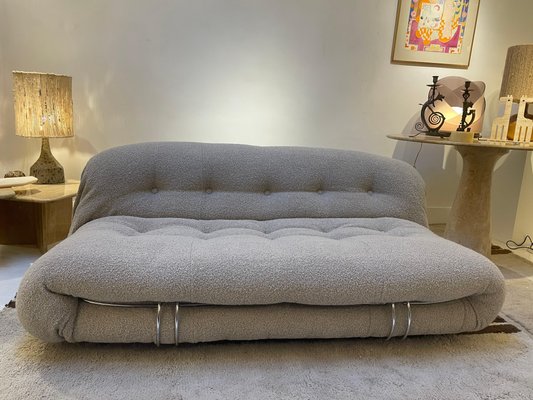 Mid-Century Modern Soriana Sofa by Afra & Tobia Scarpa for Cassina, Italy, 1970-FGA-1143104