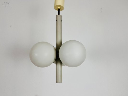 Mid-Century Modern Space Age Golden Chandelier from Kaiser Idell / Kaiser Leuchten, Germany, 1960s-PUK-1428258