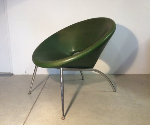 Mid-Century Modern Steel Armchair, 1980s-NPC-574813