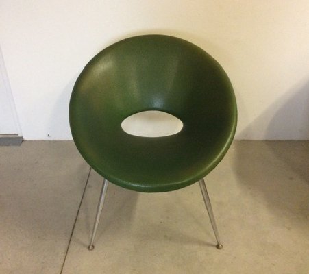 Mid-Century Modern Steel Armchair, 1980s-NPC-574813