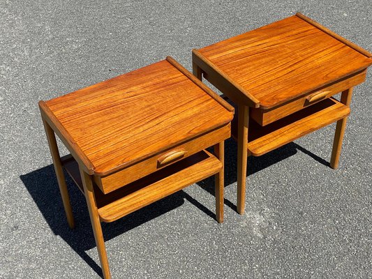 Mid-Century Modern Swedish Nightstands, Set of 2-MXB-1318416