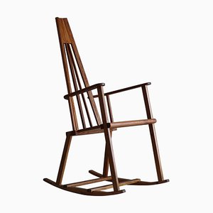 Mid-Century Modern Swedish Sculptural Rocking Chair in Pine, 1960s-MXF-1808370