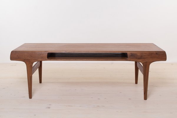 Mid-Century Modern Teak Coffee Table attributed to Johannes Andersen, 1960s-WZF-1751870