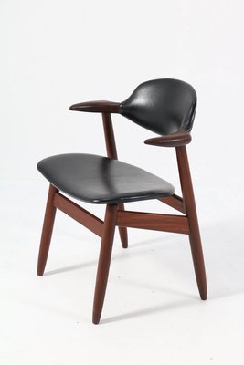 Mid-Century Modern Teak Cowhorn Chairs by Tijsseling for Hulmefa Nieuwe Pekela, 1960s, Set of 2-MY-824011