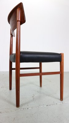 Mid-Century Modern Teak Dinning Room Chairs, Denmark, 1960s, Set of 4-DT-2026253