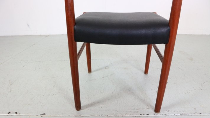 Mid-Century Modern Teak Dinning Room Chairs, Denmark, 1960s, Set of 4-DT-2026253