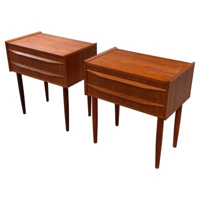 Mid-Century Modern Teak Nightstands, Denmark, 1962, Set of 2-MXB-1755004