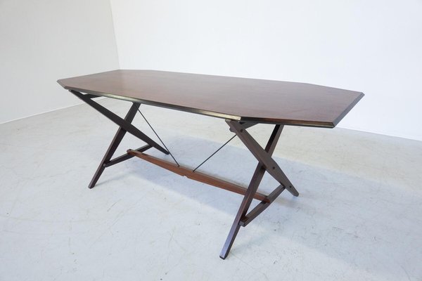 Mid-Century Modern TL2 Cavalletto Desk or Dining Table attributed to Franco Albini for Poggi, 1950s-FGA-1722809