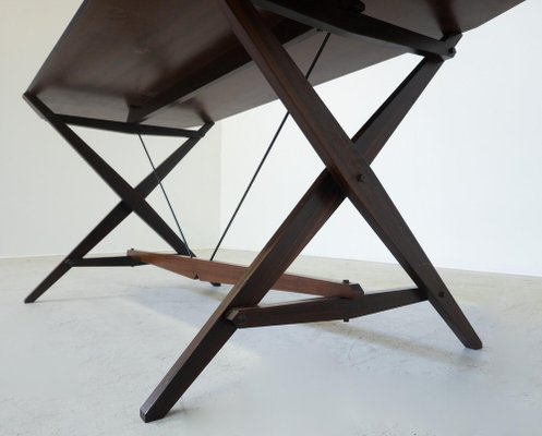 Mid-Century Modern TL2 Cavalletto Desk or Dining Table attributed to Franco Albini for Poggi, 1950s-FGA-1722809